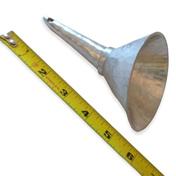 Jean Goardere Pewter Wine Funnel Aerator Etain Fait Main MCM Hammered France Vtg - Picture 4 of 12